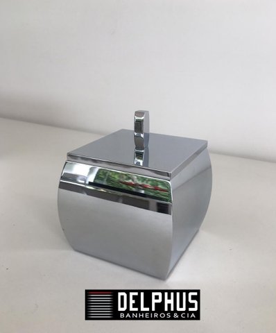 Porta Algodão Meia Lua 8271 Cromado