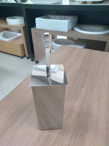 Porta Escova Sanitaria Quadrado inox 18589