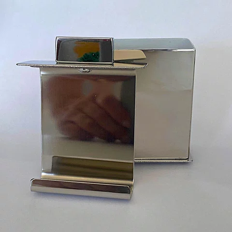 Porta Fio Dental de Bancada 838 Aço Inox