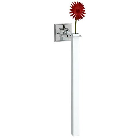 Porta flor polido/cromo/branco Jazz BA 046.226 Zen Design