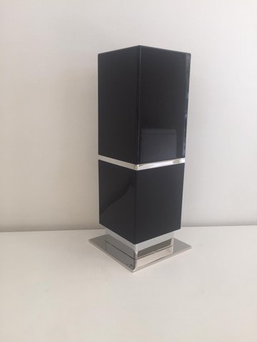 Porta Objeto de Balcão Cromo/Preto One - Zen Design BA0218.202