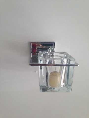 Porta vela polido/cromo/polido Jazz BA 047.224 Zen Design