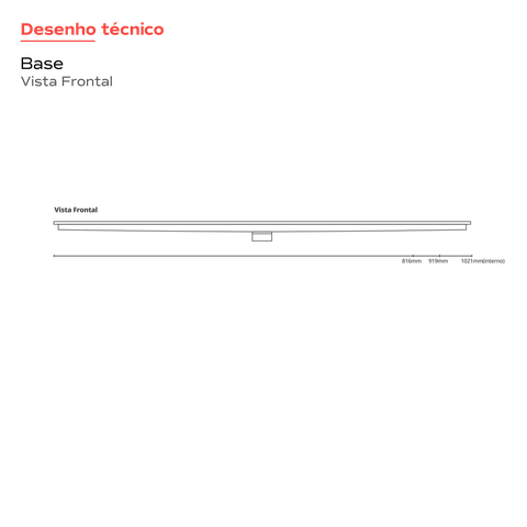 Ralo linear Royal oculto 90cm