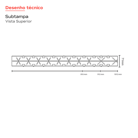 Ralo linear Royal oculto 90cm