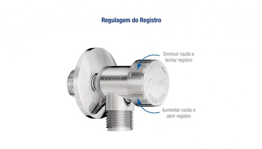 Registro Regulador de vazão em ABS com Filtro 9595-1001 Censi