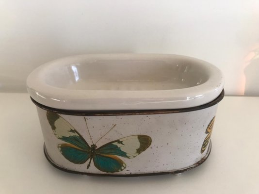 Saboneteira de Mesa Rustica 4333 modelo Borboleta
