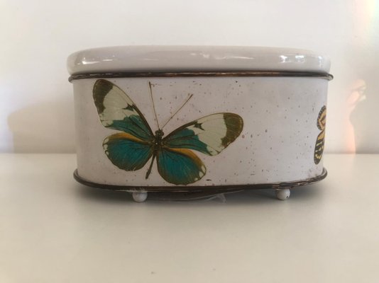 Saboneteira de Mesa Rustica 4333 modelo Borboleta