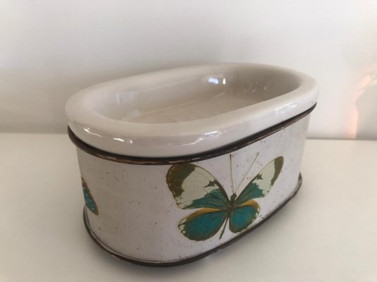 Saboneteira de Mesa Rustica 4333 modelo Borboleta