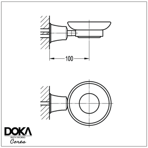 Saboneteira de Parede Ever Orb Doka