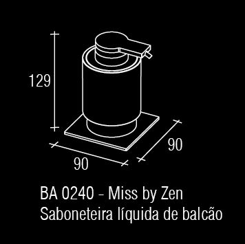 Saboneteira Líquida e Toalheiro Miss By Zen BA0244.681 vecchio cobre Zen Design