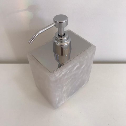 Saboneteira liquida retangular madreperola 18401