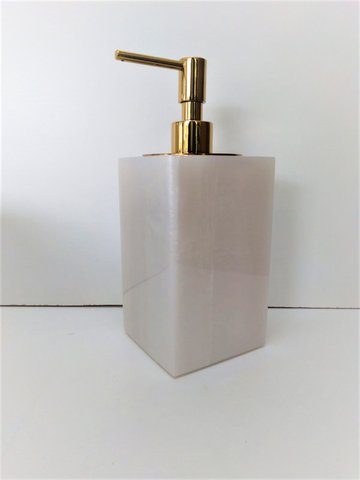 Saboneteria Liquida madreperola com tampa Gold