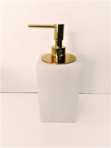 Saboneteria Liquida madreperola com tampa Gold