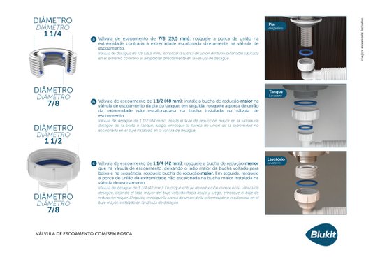 Sifão Universal de Parede com Copo 31311 Black Blukit