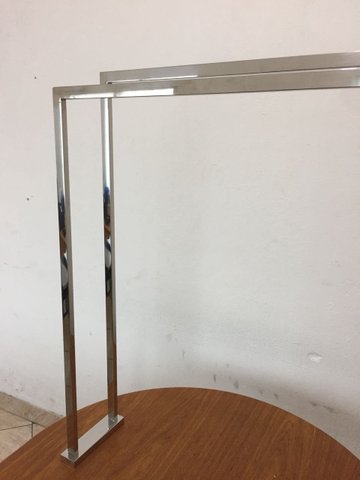 Toalheiro de Piso DUO Inox Brilho 95X70X16
