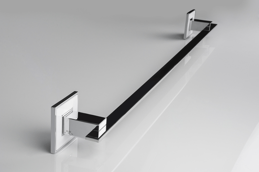 Toalheiro simples 35cm branco/cromo/polido Jazz BA 038.223 Zen Design