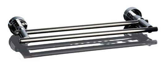 Toalheiro duplo 56cm cromo/cromo/polido Anello BA 0313.694 Zen Design