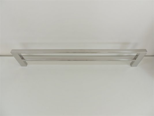 Toalheiro duplo 60cm inox polido Fit