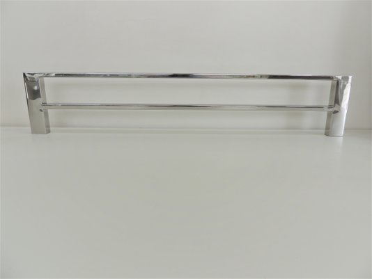 Toalheiro duplo 60cm inox polido Fit