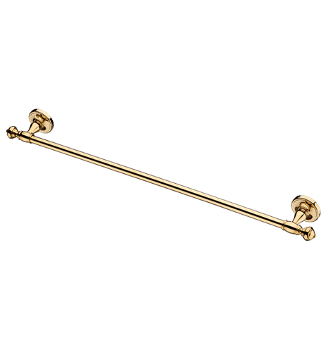 Toalheiro simples 28cm em latão dourado Ouro Real Italy Line