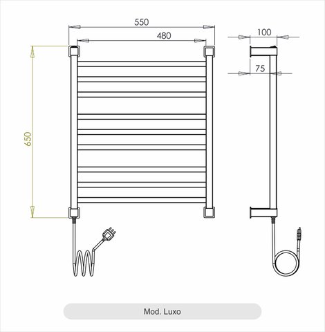 Toalheiro Termico Conceito Luxo 127V ou 220V Aquece