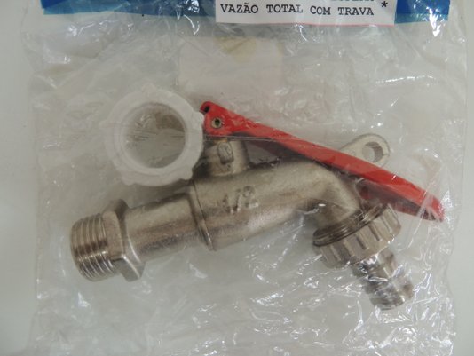 Torneira Esfera Vazão Total com Trava 1/2, 3/4 1162 Rocco