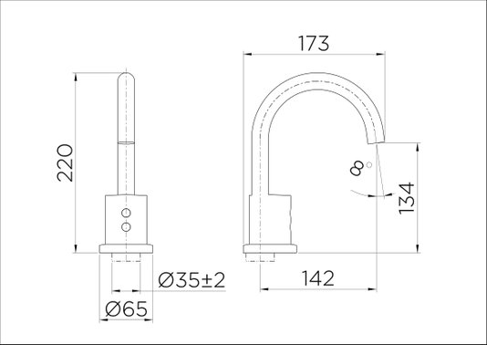 Torneira para Banheiro Docol Eletric simples 218106