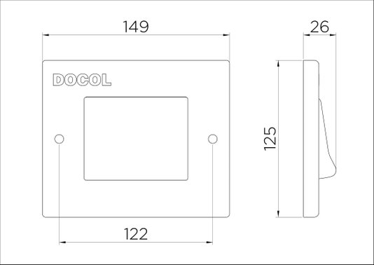 Válvula para Parede Pematic Aço Escovado 17012000 Docol