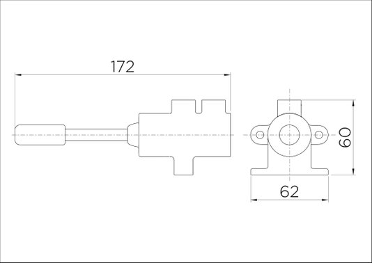 Válvula para piso ou parede Pedalmatic 490906 Docol