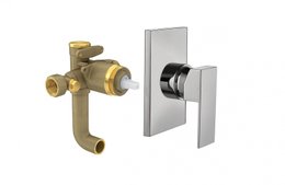 Acabamento para Misturador Monocomando de Ducha Higienica Base Deca QUADRO - 1666 RUBINETTOS