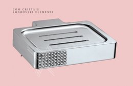 Saboneteira de Parede QUADRO LUXURY Cromado - ACE20442 RUBINETTOS