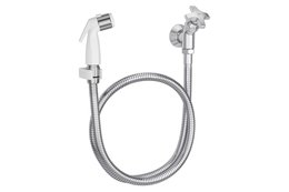 Ducha Higienica com Registro Cromada e Gatilho Branco -1984.C34.ACT MAX DECA