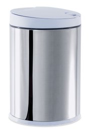 Lixeira Press Inox com Tampa 4 Litros - Decorline Lixeiras Ø 17 x 25 cm -  3050/202 BRINOX