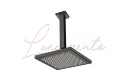 Chuveiro de Teto 20x20 Spa Quadro Preto Fosco - 94180 RUBINETTOS
