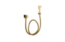 Ducha Higiênica com Registro QUADRO Dourada - RB79500 RUBINETTOS