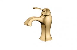 Misturador Monocomando para Lavatorio CLASSIC Dourado Baixo RUBINETTOS