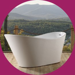 Banheira de Imersão ATLANTIDA (170x80x72)cm Branca - IM1012 IMMSERI