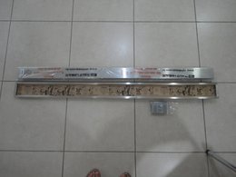 Ralo Linear Multi Master 15433 - 130cm com tampa inox e base em inox, saida lateral