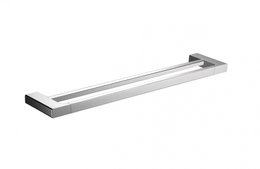 Toalheiro Duplo 55cm Quadro Cromado - RBACE20238 Rubinettos