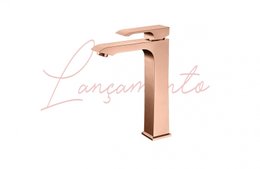 Misturador Monocomando para Lavatorio FASHION Rose Gold Alto RUBINETTOS
