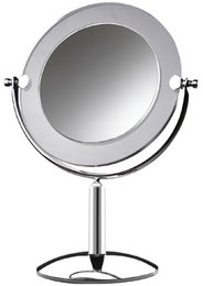 Espelho mesa 10264 Royale Cristal cromado com aro fosco Crys Bel