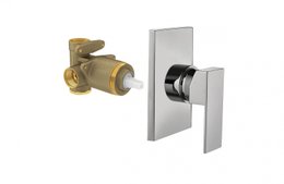 Acabamento para Misturador Monocomando de Chuveiro Base Deca QUADRO - 1566 RUBINETTOS