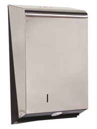 Toalheiro Americano para Papel Interfolhas 3 Dobras em Aço Inox - 20 GLOBO