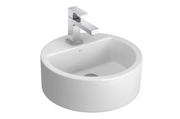 Cuba Deca L.71.17 de Apoio Redonda com Mesa 40cm Branco