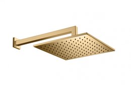 Chuveiro de Parede SPA GOLD Quadrado 30x30 Dourado - 74185P RUBINETTOS