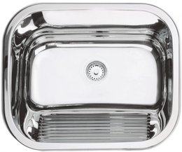 Tanque monobloco de encaixe em aço inox polido 27 litros linha Prime 94400/407 TRAMONTINA