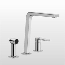 Misturador Monocomando Docol para Cozinha com Ducha manual BISTRO cromado - 647306