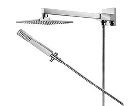 Chuveiro Docol de parede com desviador Square 609106