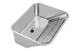 Tanque DeBacco Monobloco para Embutir/Sobrepor - 30 Lts Polido - 10.04.20405 (533 x 430mm)