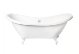 Banheira de Imersão ANTIGUA (1750x730x770)cm Com pés brancos - IM1018BR IMMERSI